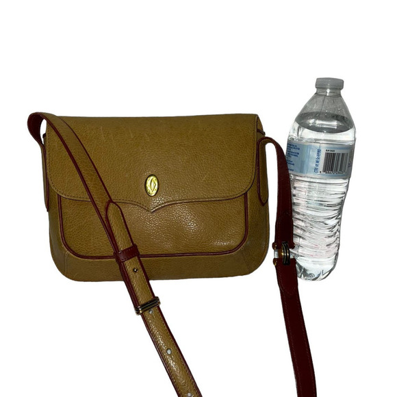 Cartier Vintage Leather Shoulder Bag Must De Mustard yellow Brown Leather - Picture 10 of 10